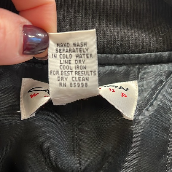 VINTAGE 80’s CAROL HORN SILK BOMBER JACKET - Picture 8 of 10